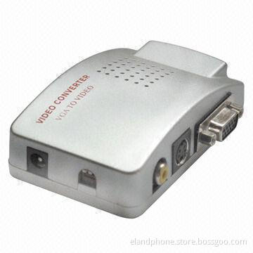 High Resolution Up to 2,546x1,600p VGA to Video Converter, Shows Simultaneously Pictures on Monitor